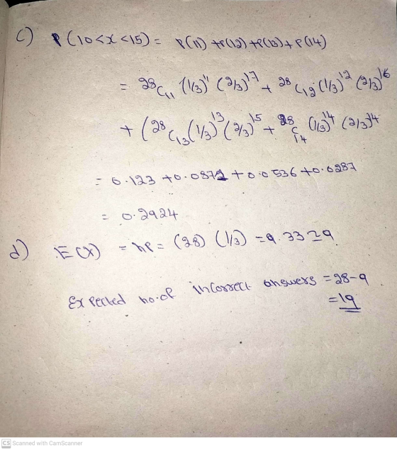 C) P(10<x<15) = P(1) tr(12) +1(B) + P (14) 16 98%, (13) (933) 18 (1/3) (213) 15 28 (28 (113)+ (21334 + co(13) (23) с 14 -6.1
