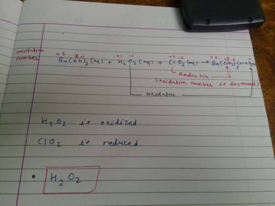 oxidation number + 2 - +2 +1 -1 H₂O2 lagt & +3.2 Bacol + +4 -2 Croo, log ba (102) (s1+ Oztal C Reduction xidation number is d