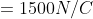=1500 N/C