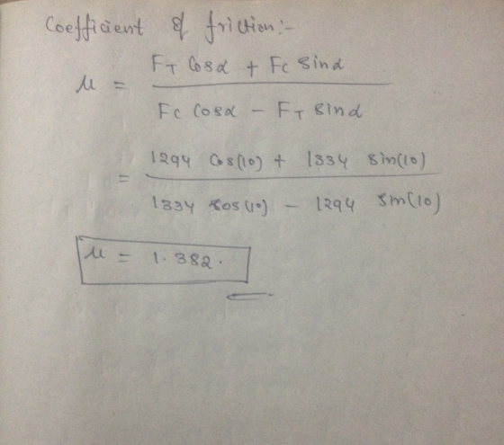 on- Coefficient friui Sin d Ju 1334