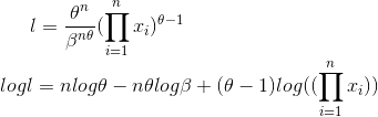 gn i=1 logl = ndogo – nblog3 + (0 – 1)log(TI:-)