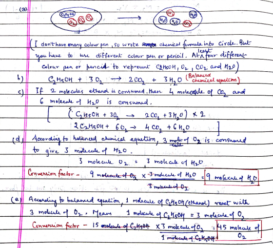 मा 10X I dont have many colour pen su wrote hoeverytie Chemnical formula into Circle. But I you have to use different colour