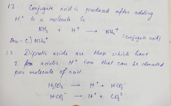 Confugake acid i producd offer adoling mo leculr So /2 fo enjugah 40d Tons-)Nty /3 Diproh acids 2 fa avcb per molecule o aod