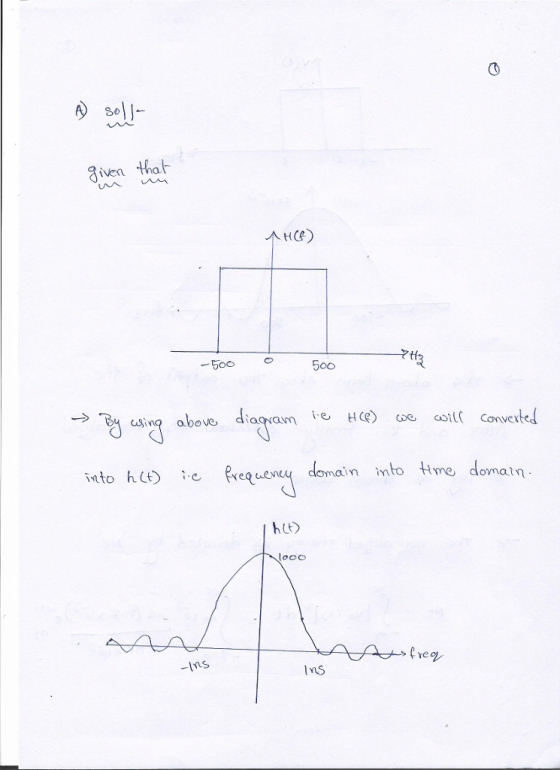 S0 iven HCe) tf -500 с 500 →By asing above diag am i-c HCe) we coil( coveted into h Prewe domain mto tne donatn n im hlt -Ins