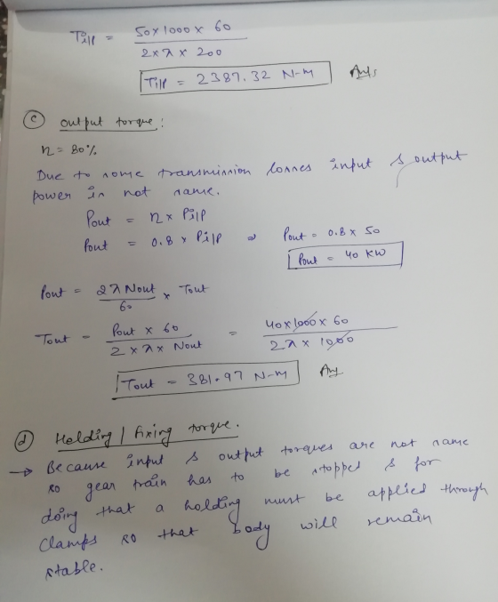 Sox 1000 x 60 Till 2x ax 200 As Till 2387.32 Nom oul put torque n = 80% s output lonnes input Due to norme transmission power