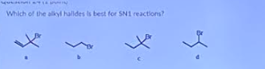 Which of the sky alles is best for SN1 reactions? w