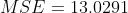 MSE=13.0291