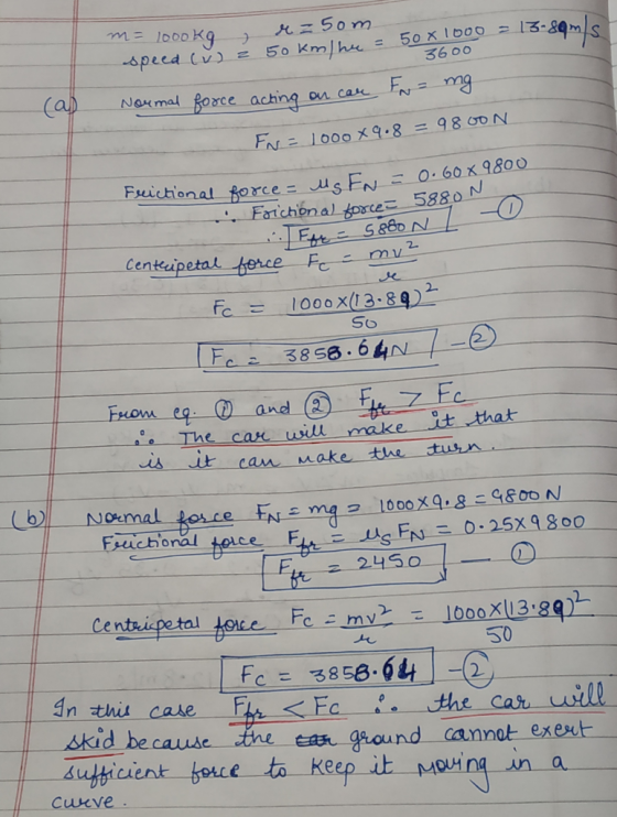 36 00 Frictional force us FNo 60 x 980d na), pre 5880N 2. 1000x(13:89): So Tc Sa dnd Th t that t cam Make the twn Fsuchonal t