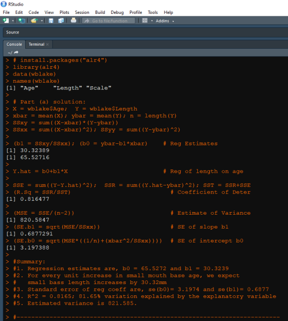 BRStudio File Edit Code View Plots Session Build Debug Profile Tools Help * Addins Source Console Terminal # install.packages
