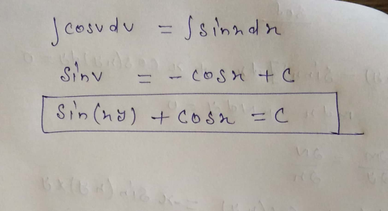 cosvdu=Jshn dn Sinv SIn (h) C6sr = C AE)