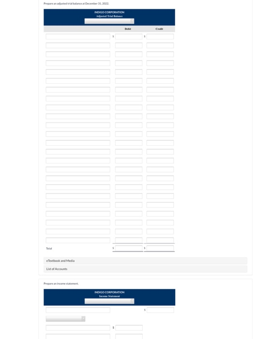 Prepare sted tr e at December 31, 2002 INDIGO CORPORATION eTextbook and Media Ust of Accounts Pre INDIGO CORPORATION