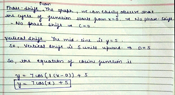 Prom Phase - shift the graph the cycle of function - No phase shift we can easily obsure that stare from x=o. No phase Shije