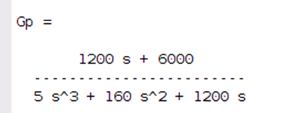 Gр 11 1200 S + 6000 5 S^3 + 160 s^2 + 1200 S