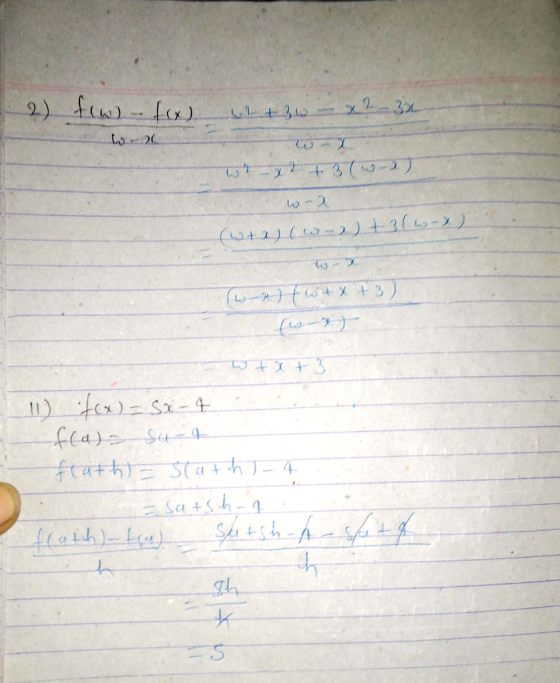 2) fwse tex) L + 0 x230 wh-x2 + 3 (5-2) worx (wta) (what3(word) (wan) fwtx13) (wz Witx + 3 - 11) 7(x) = SX-4 f(a)= su-q flath