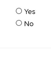 O Yes O No