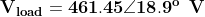 Vload = 461.45218.90 v