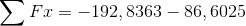 Fr= -192, 8363 – 86, 6025