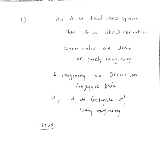 As A usteal skew Sy mm A s then skew Hermhon Egen valu Purely mojin Occur n mojinan on uga ke bair - A Puvndy minany Tue