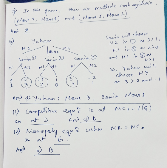 1 there are game, 97 In this multiple rash equilibria (Move & Mare 1) and (Mone 1, Move 2) And @ 10 ) Yuhan M 1 M3 a M2 Sania
