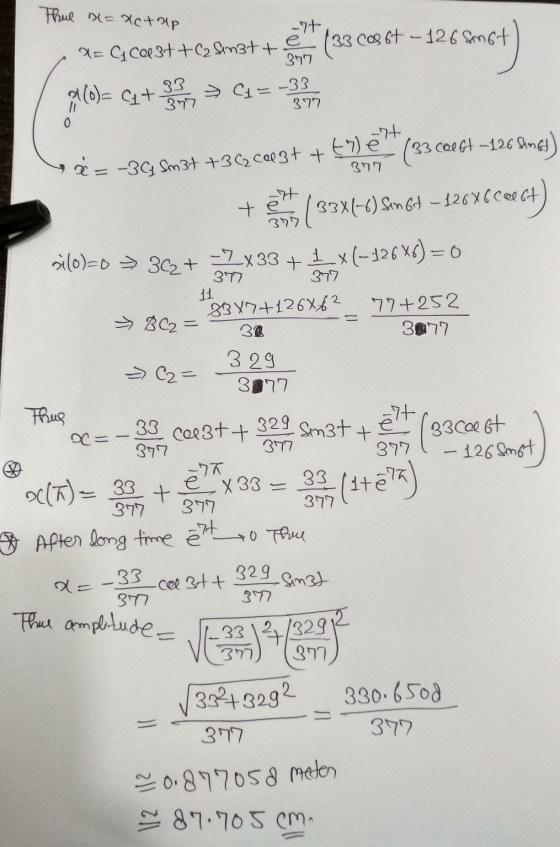 Thul = actap -77 9= G COR3t+cu Sin3t+e (33cos 67 - 126 Smet enst) 317 a(o)= at 33 377 = -33 377 57+ 377 377 +7) sė = -34 Sm 3