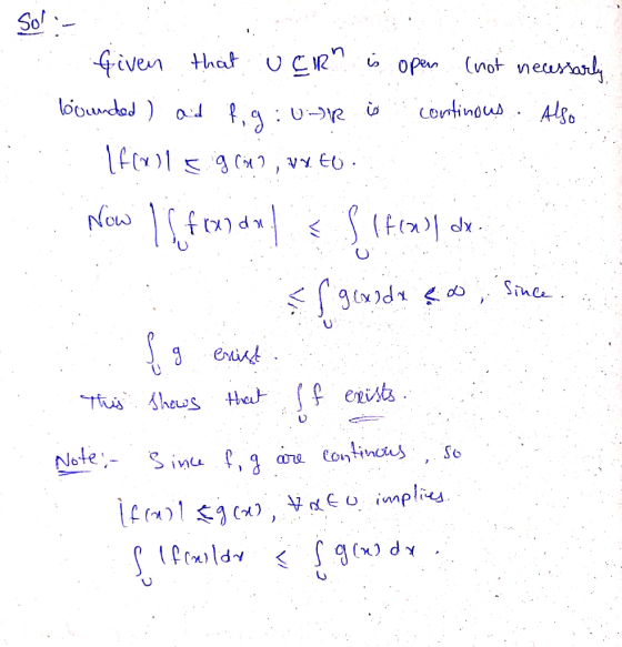 Sol - Given that UCR is open (not necessarily loounded) and figur is continous Also Ifalls glit, vrto. Now Ilfonde < sifcal d