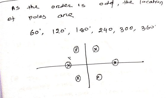 AS 180, 240, 300, 360 the order is ode, the location of poles ane X x * ®