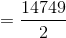 =\frac{14749}{2}