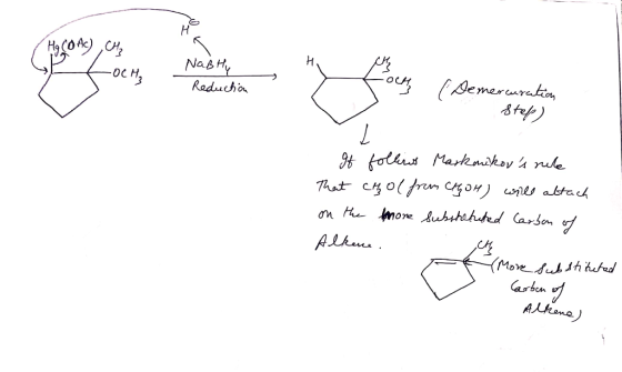 Hg COAC) CH₂ e foem LOCH₂ - Nabtly NaBhu Reduction A (Demercuration Step) It follins Markmikors nute That Chol from Chhon) w