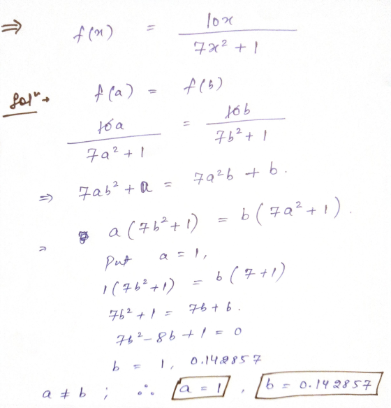 => f 10% 7x²+1 f (a) (odt for tóa sob 752+1 7a²+1 7a2b + b. 7ab²+ a -) b V a (7b²+1) b( 72²+1). put 1 (76²+1) 6 ( 7+1) 7btb.