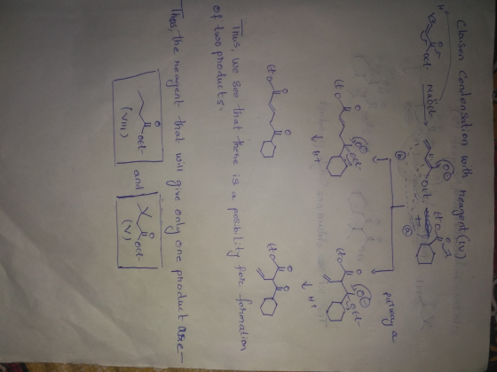 Claisen Condensation with reagent (1) ㅋ H tol -oct- Naocl- ott. فه b patway 010 Goo coo Loch- Il 나 (to tat 903 weld Vit (ta U