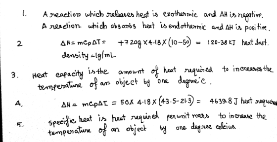 Areaction which srelaases heat is ezothermic and AH is nagative A nesetion which abs onbs heat i^ endothermic and AH is posit