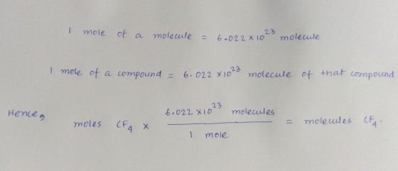 I mole of a molecule = 6.022 x 1020 molecule I mole of a compound - 6.022 X1023 molecule of that compound 23 Hence, 6.022 x 1