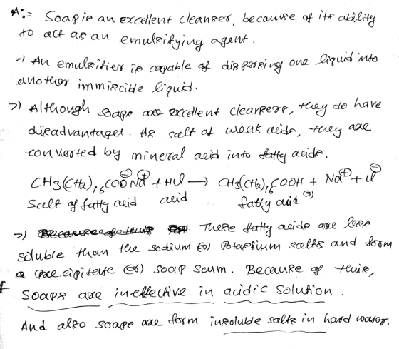 Soapie an excellent cleanses, becauuse of it atilg tay clo have convated by mineral aed iutfo COO ceid aeid フ Soapse uellecAv