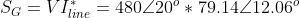 S_{G}=VI_{line}^{*}=480\angle 20^{o}*79.14\angle 12.06^{o}
