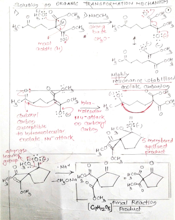 HCO: 6) H осн Solution 02 ORGANIC TRANSFORMATION MECHANISM >> CH₂ D Naocha HC octh strong to 30:27 :03 CH₂O acidle (H 6 3 bas