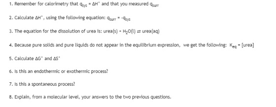1. Remember for calorimetry that sys - AH and that you measured surr 2. Calculate AH, using the following equation: 4surr =