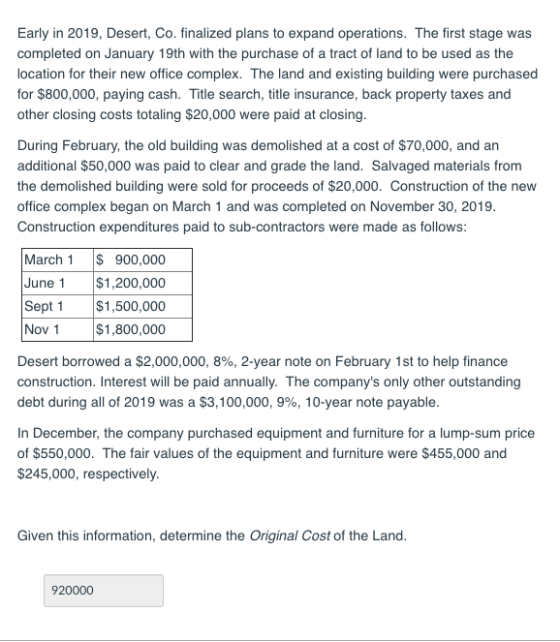 Early in 2019, Desert, Co. finalized plans to expand operations. The first stage was completed on January 19th with the purch