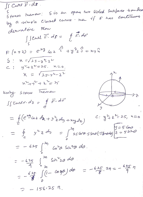 -> 2 (کے ss Cure Fods s s is an nerem: Stokes two opem sidled surface bandea by a simple Closed curre continues Inen if f has