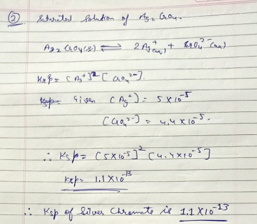 (0) Saturated solution of Asa Grou- Рә2048) — 2 А) + Клод ) Кs $ - с 0,+ 11c oo, 2-). given CAG) = sxios Сао, ?). ч.чx1-5. -