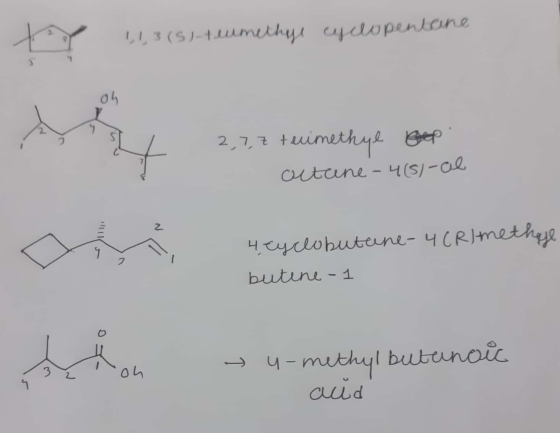 !13 (5) tumethul welopentene 2,7,7 teimethyl bop octane-4(51-00 4 cyclobutane-4 (Rimethye butine - 1 3 Z hon yu-methyl butano