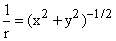 -=(x2 +y2)-1/2