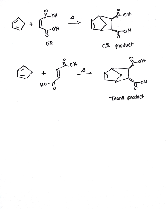 می کې نه product Cis م Trans product