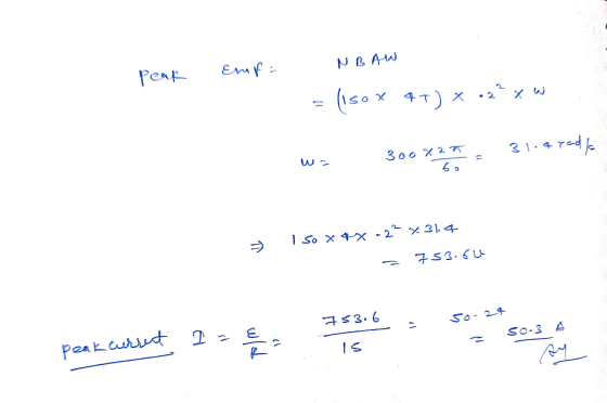 Emfa NBAW Peak Som 41) X (150 .22 x w 31,4 a rada 300X27 1) 6. I so xx.2 x31,4 ņ 753.6u 753.6 50-24 = SO-3 A peak current I=€