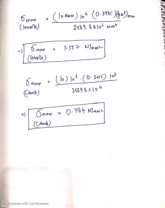 6 & more (lensive) lo kvm) 106 (0.3985) 403) mm 2869.88 106 mm 1.557 N/mm2 2 ol o move (lensile) < 2 Smare (Comp) (lo) 106.1