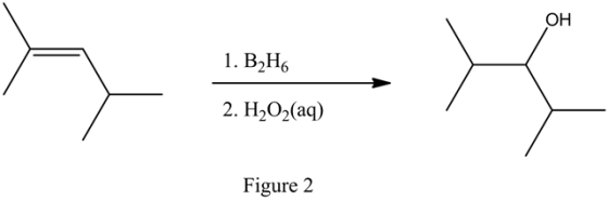 ОН
1. В,Н6
2. H-0-(аq)
Figure 2