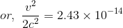 or, 2=2.43 x 10-14