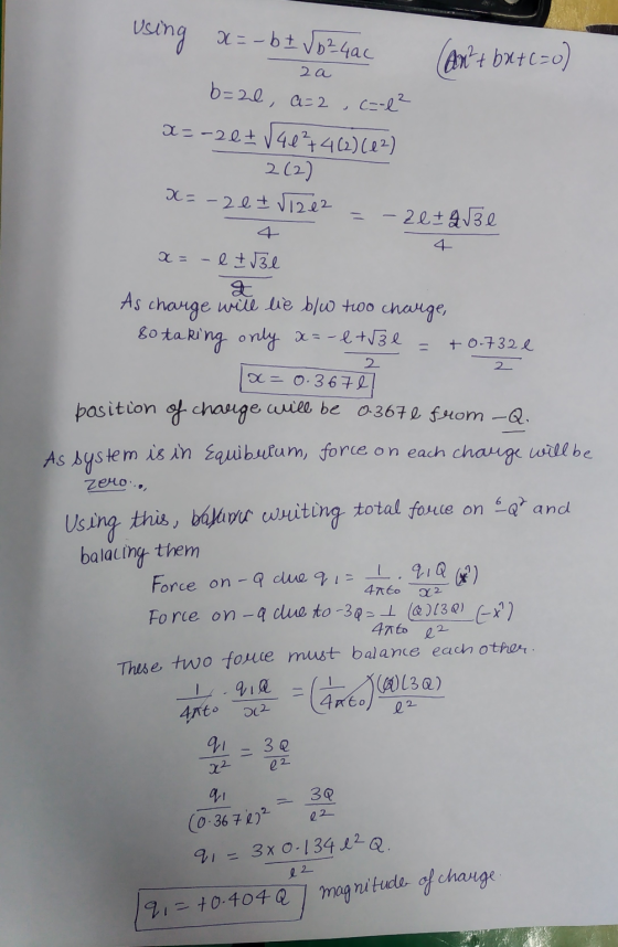 Using x=- b ± √b²4aC (ant but c =o) za b=2l, a=2 , c=-1² x=-26 + √ 40²7462) (12) 2(2) X=-26 IV1212 = -26+43 e x = -l Ibe As c
