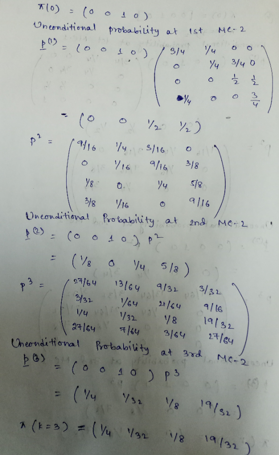 *(0) - (0 o 1o) : Unconditional probability at 1st Me-2 looto) 314 74 001 10 Y4 314 0 مام تر 9/16 318 10 o 12 %) pp = 19.436