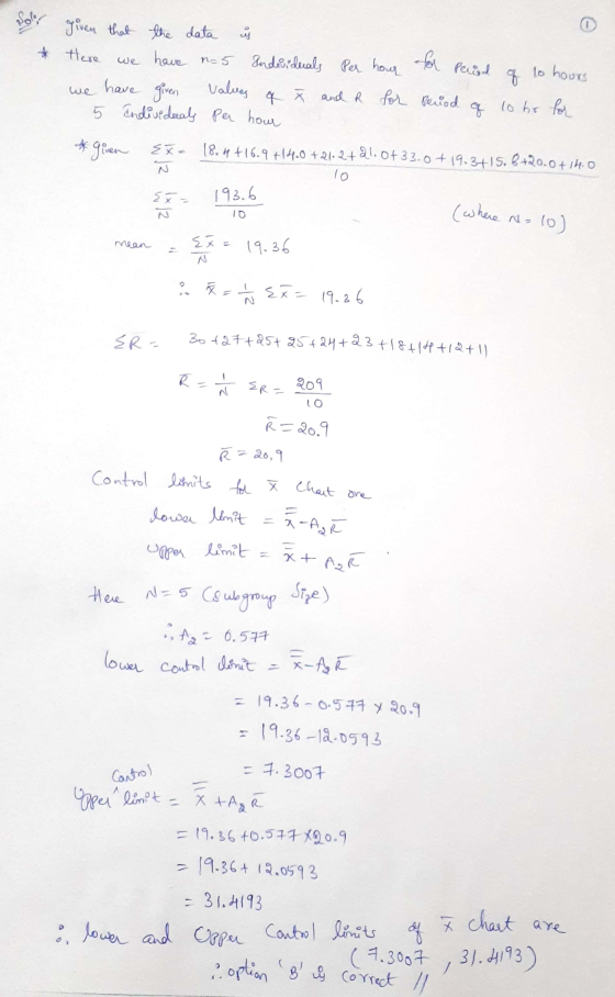 Poly given that the data g * Here for we have n=5 andeviduals per hour Period we have given Values q Ź and R for period q 5 E
