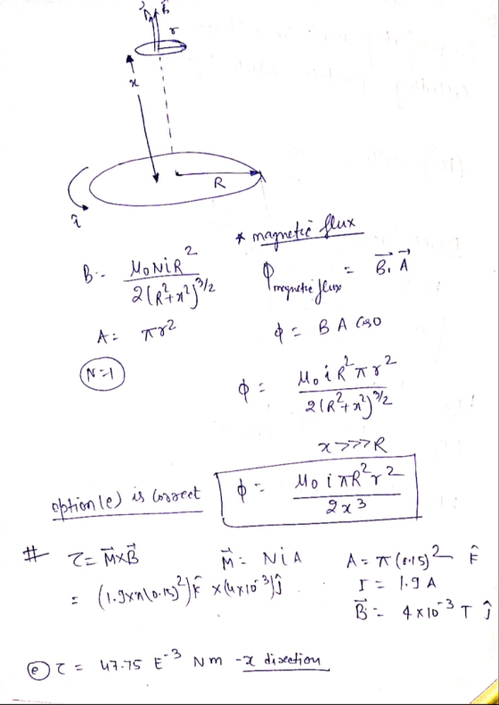 R * magnetic flux 2 B MONIR 21kx?jºl2 Propune jeune В, А I magnetic A: T82 2- (NA * = B A CSO Mo i Rara 21R²4 x 7% o x777R 02